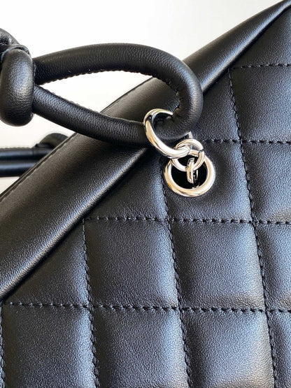 Chanel Cambon Ligne Bowler Bag - White CC