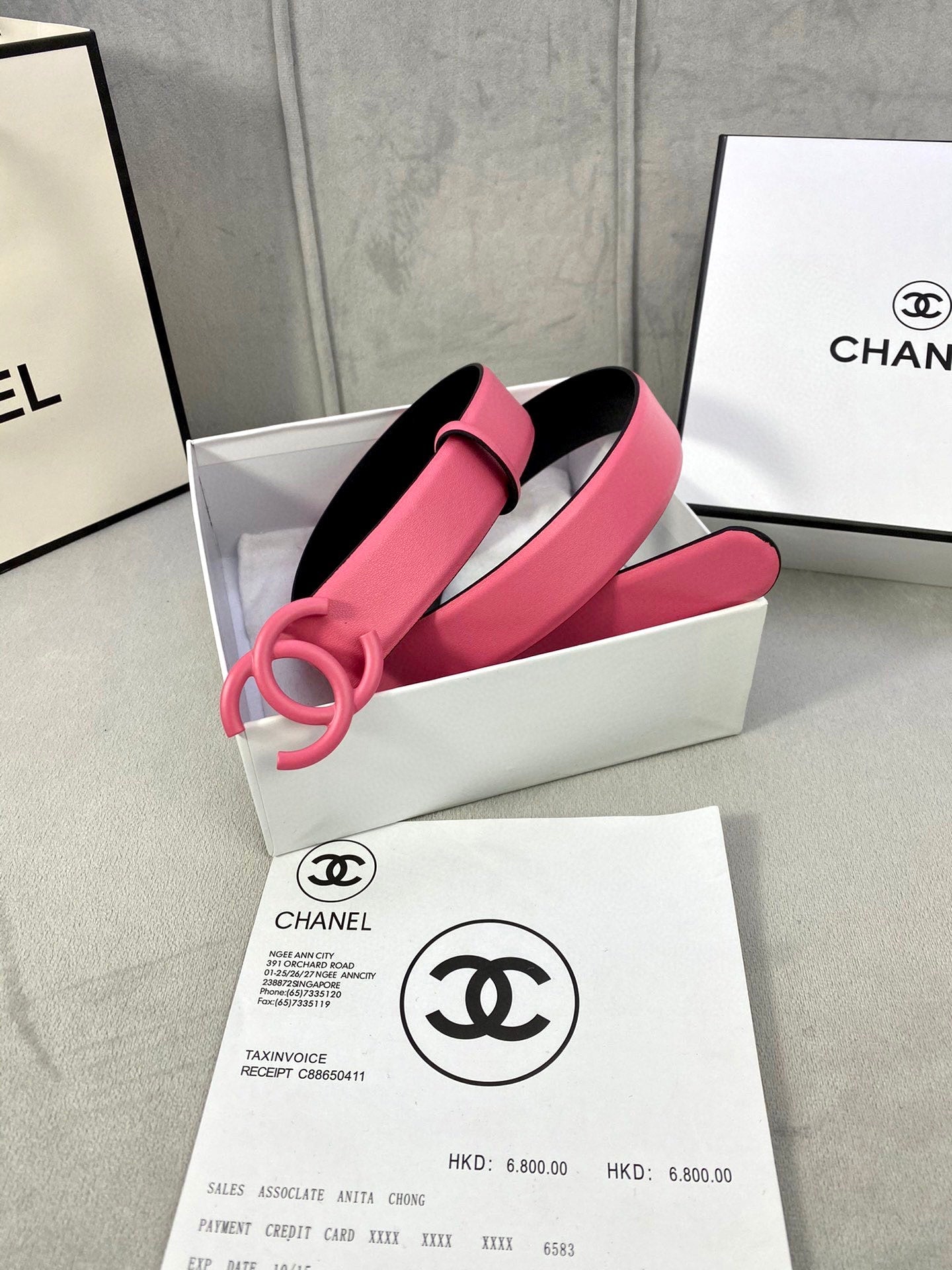 Chanel CC Logo Belt
