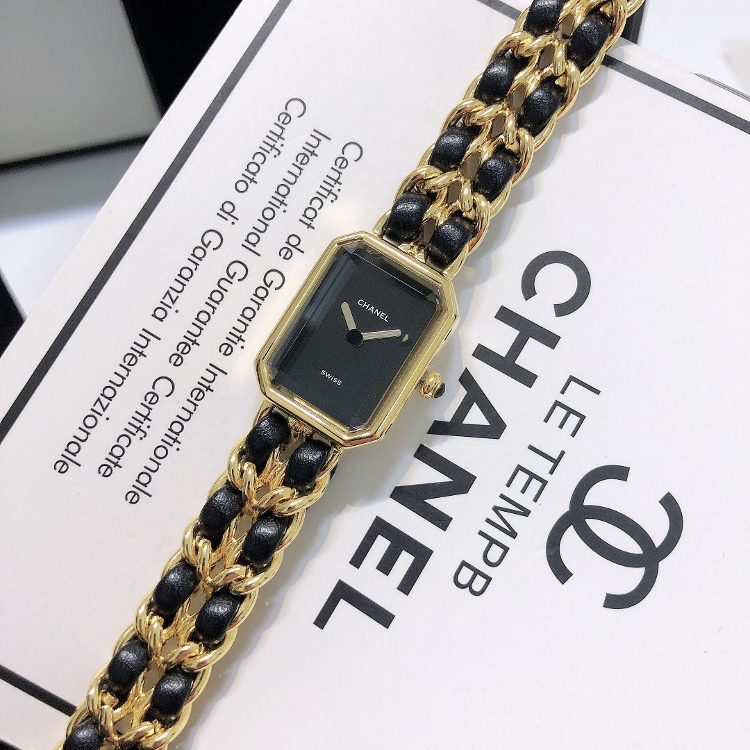 Chanel Première Édition Originale Leather Chain Bracelet