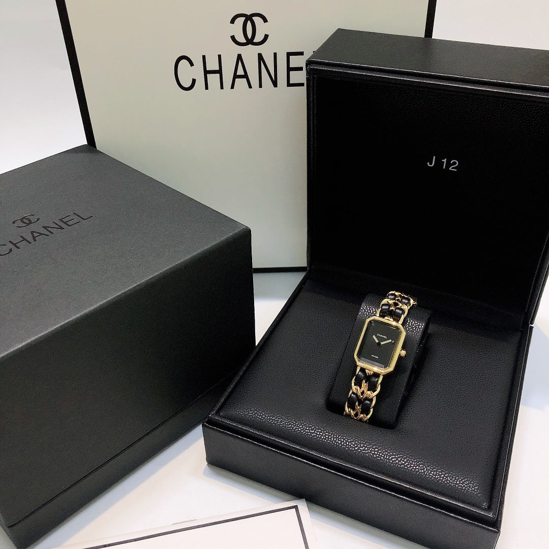 Chanel Première Édition Originale Leather Chain Bracelet