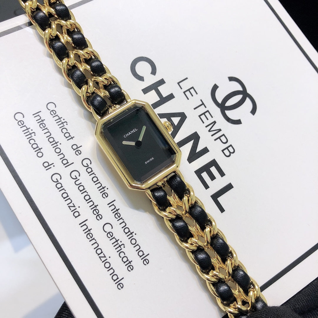 Chanel Première Édition Originale Leather Chain Bracelet