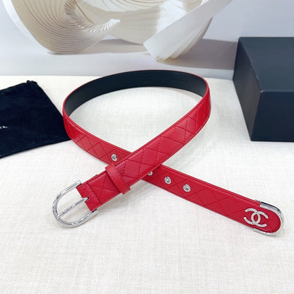 Chanel Quilted Leather Belt with CC Logo
