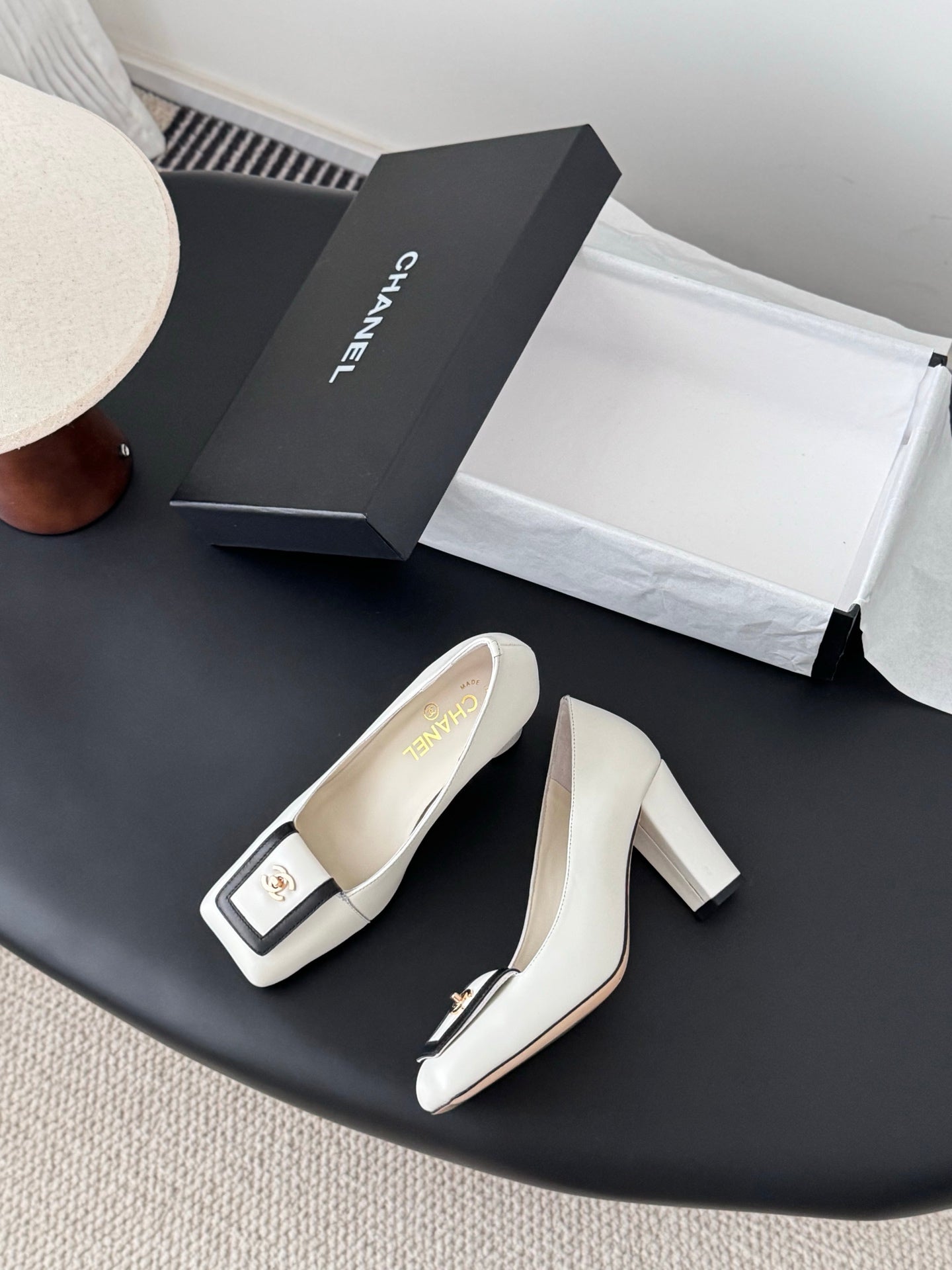 Chanel Square Toe Pumps