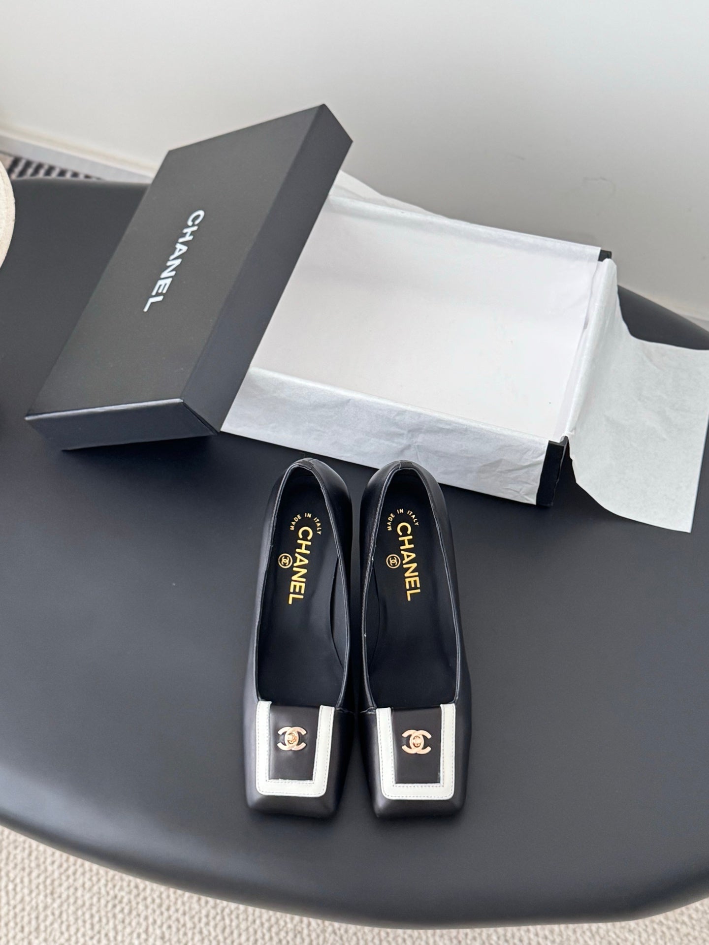 Chanel Square Toe Pumps
