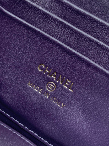 Chanel Velvet Vanity Bag with Crystal Charm