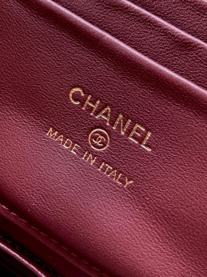 Chanel Velvet Vanity Bag with Crystal Charm
