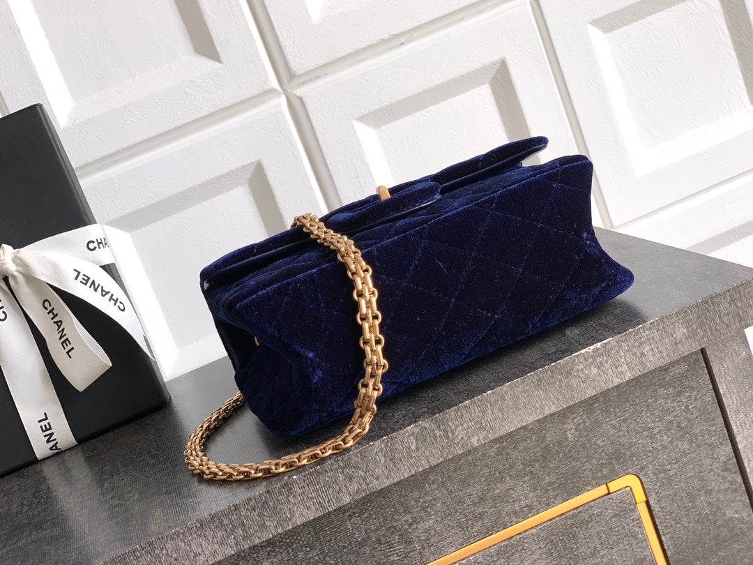 Chanel Velvet Vintage 2.55 Reissue Mini Flap Bag