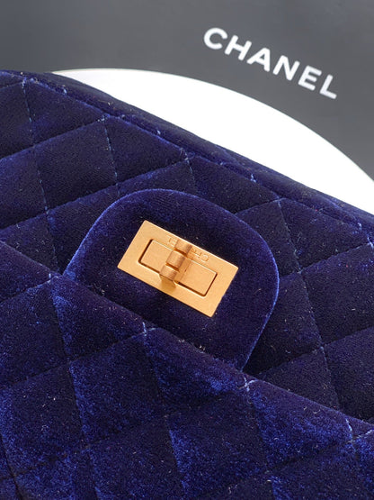 Chanel Velvet Vintage 2.55 Reissue Mini Flap Bag
