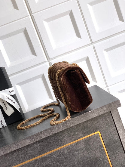 Chanel Velvet Vintage 2.55 Reissue Mini Flap Bag