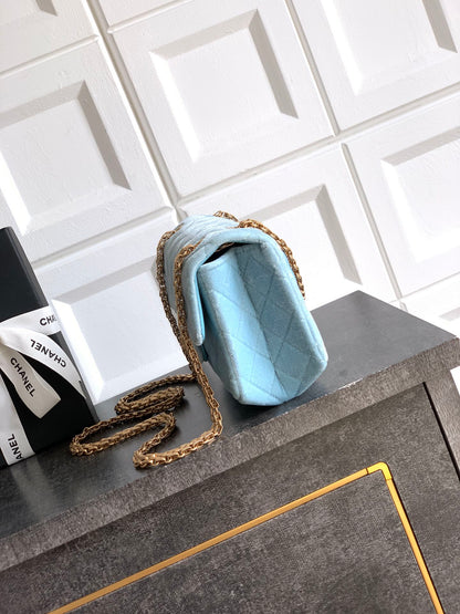 Chanel Velvet Vintage 2.55 Reissue Mini Flap Bag