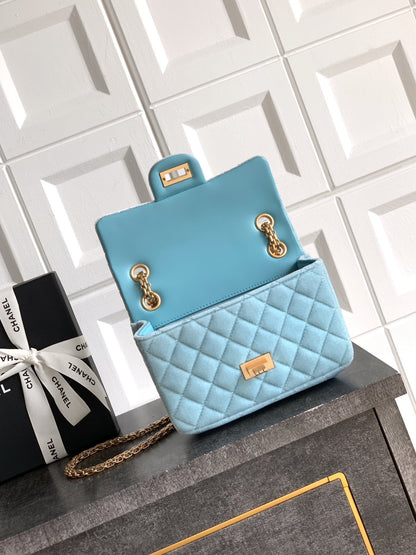 Chanel Velvet Vintage 2.55 Reissue Mini Flap Bag 21