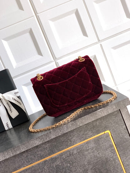 Chanel Velvet Vintage 2.55 Reissue Mini Flap Bag