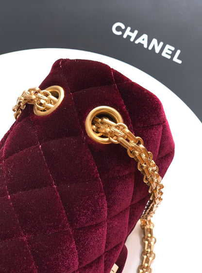Chanel Velvet Vintage 2.55 Reissue Mini Flap Bag