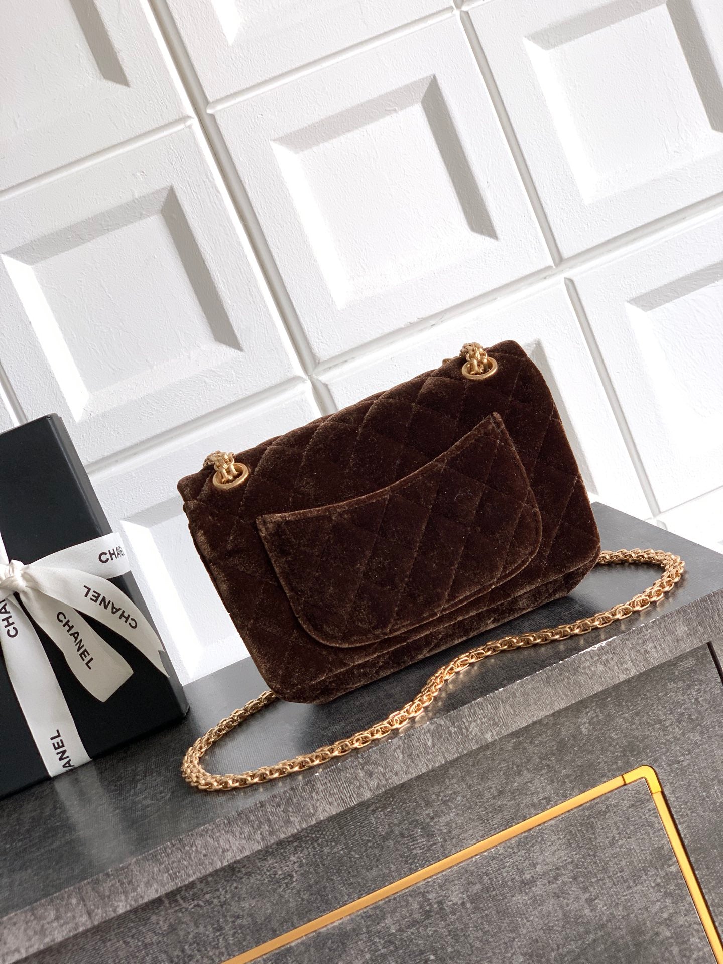 Chanel Velvet Vintage 2.55 Reissue Mini Flap Bag