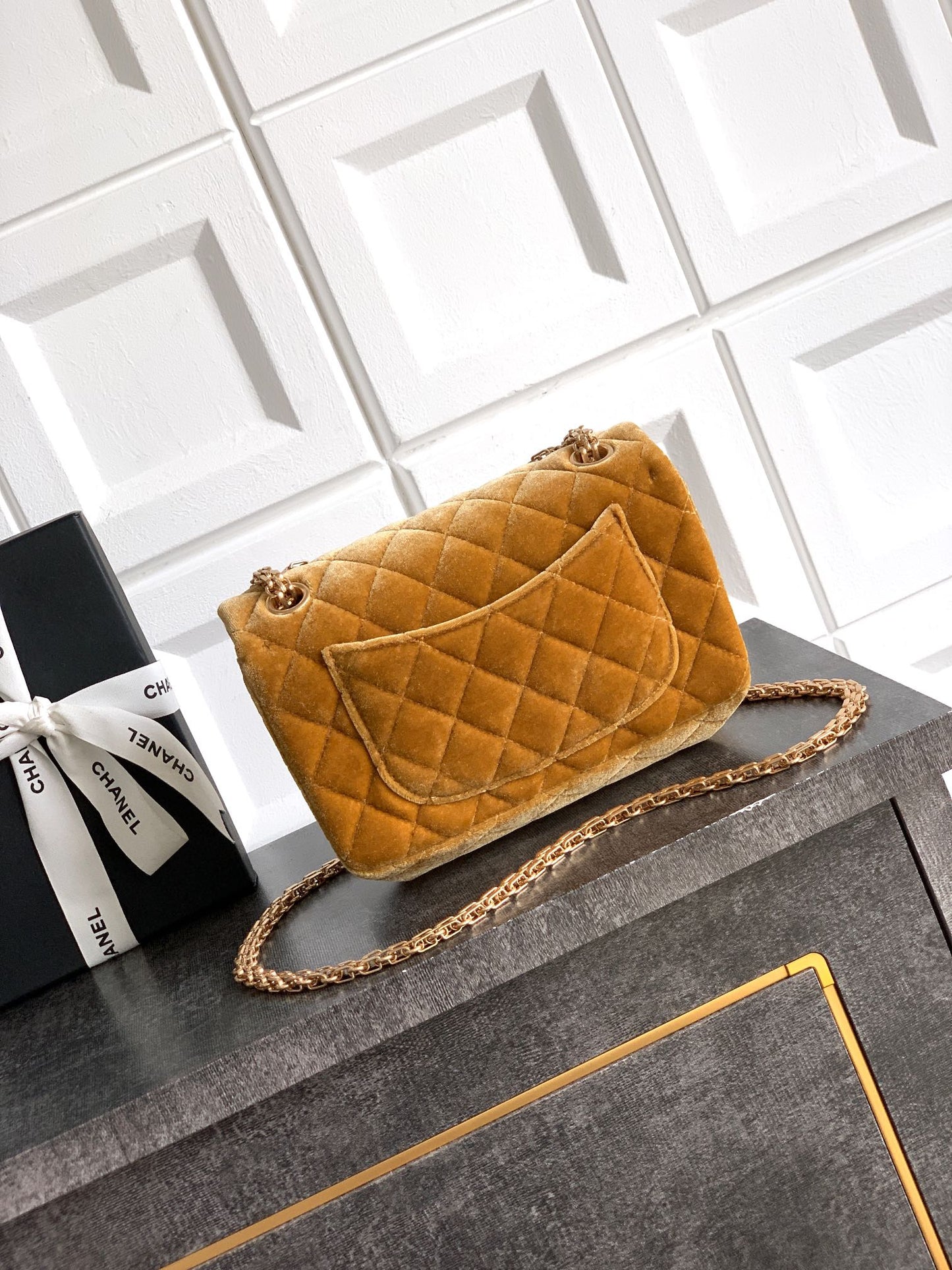 Chanel Velvet Vintage 2.55 Reissue Mini Flap Bag