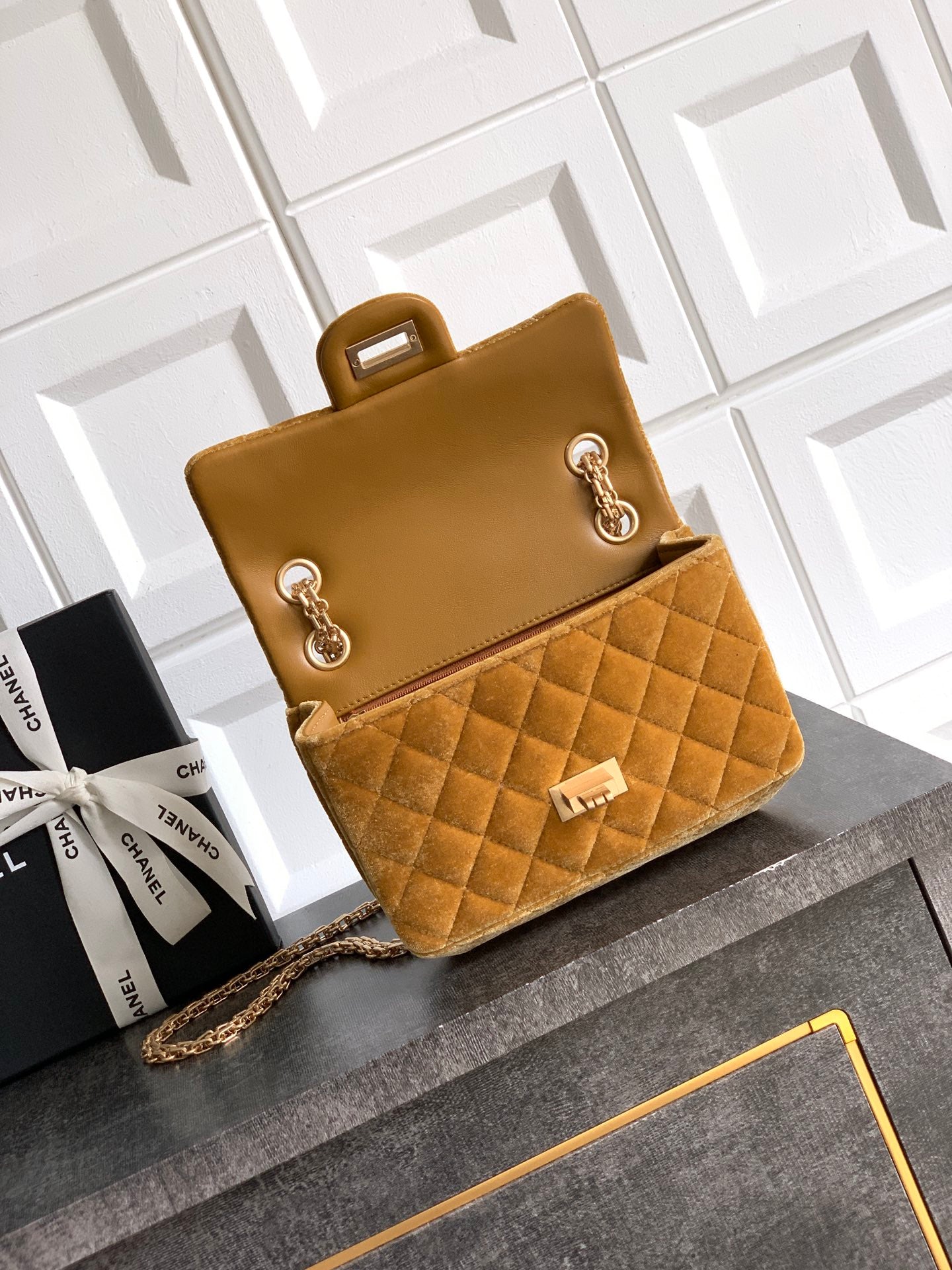Chanel Velvet Vintage 2.55 Reissue Mini Flap Bag