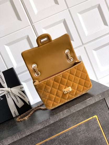 Chanel Velvet Vintage 2.55 Reissue Mini Flap Bag