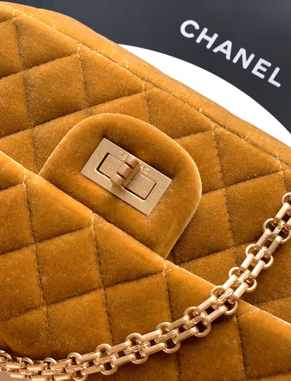 Chanel Velvet Vintage 2.55 Reissue Mini Flap Bag