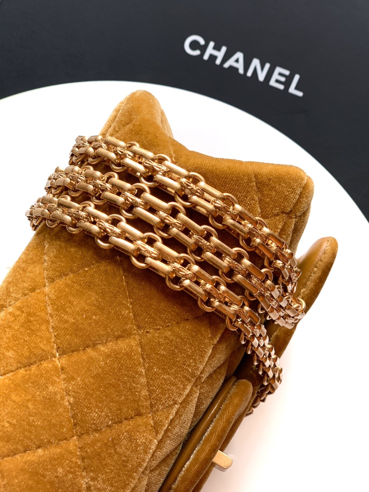 Chanel Velvet Vintage 2.55 Reissue Mini Flap Bag