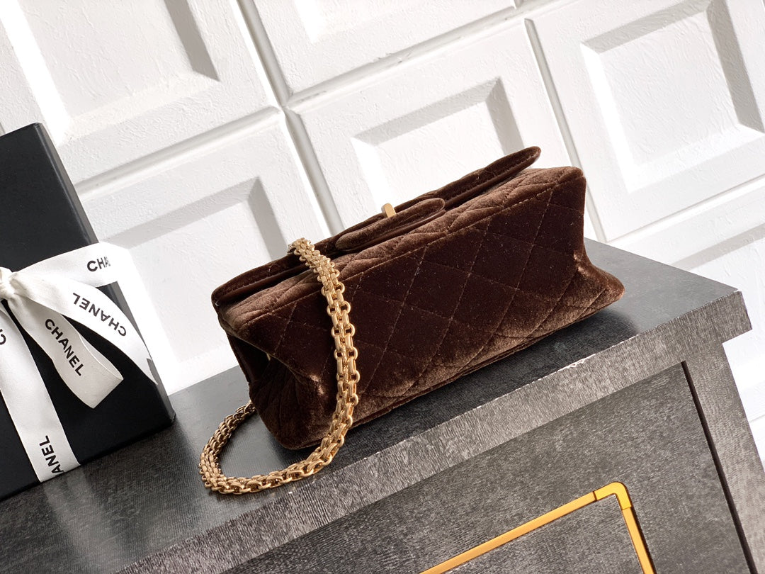 Chanel Velvet Vintage 2.55 Reissue Mini Flap Bag