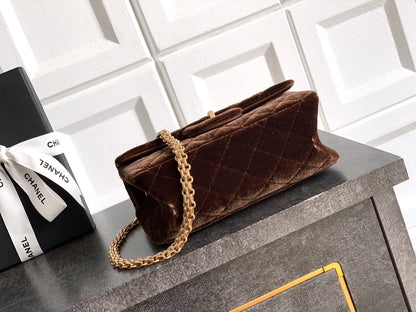 Chanel Velvet Vintage 2.55 Reissue Mini Flap Bag