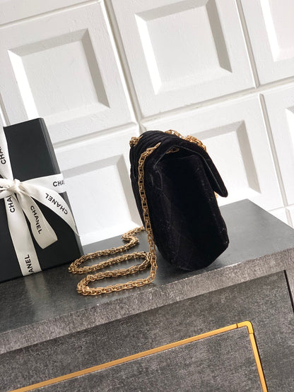 Chanel Velvet Vintage 2.55 Reissue Mini Flap Bag