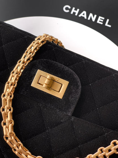 Chanel Velvet Vintage 2.55 Reissue Mini Flap Bag