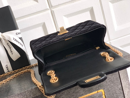Chanel Velvet Vintage 2.55 Reissue Mini Flap Bag