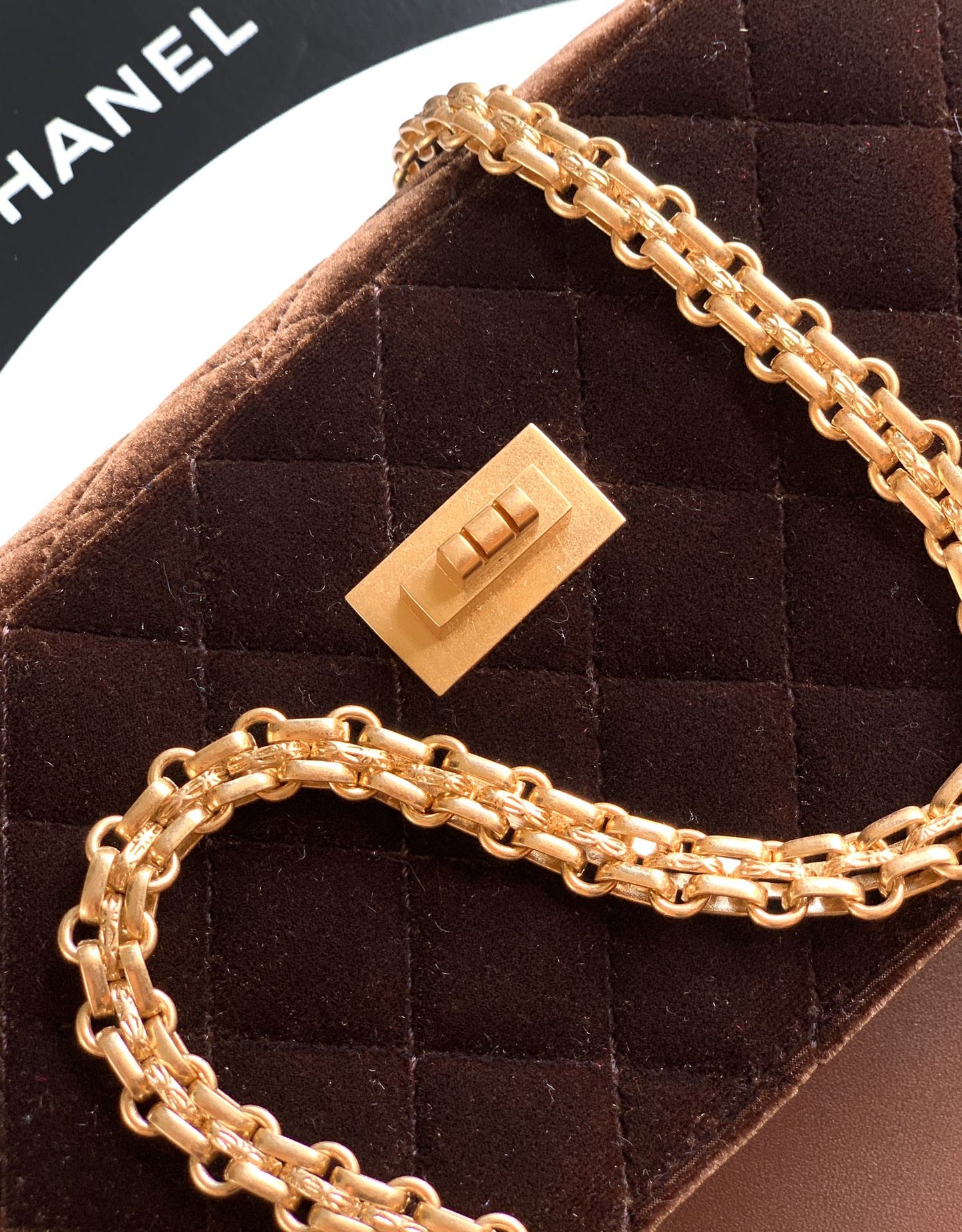 Chanel Velvet Vintage 2.55 Reissue Mini Flap Bag