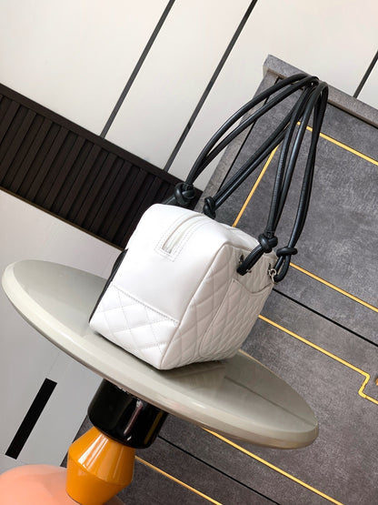 Chanel Cambon Ligne Bowler Bag (White & Black)
