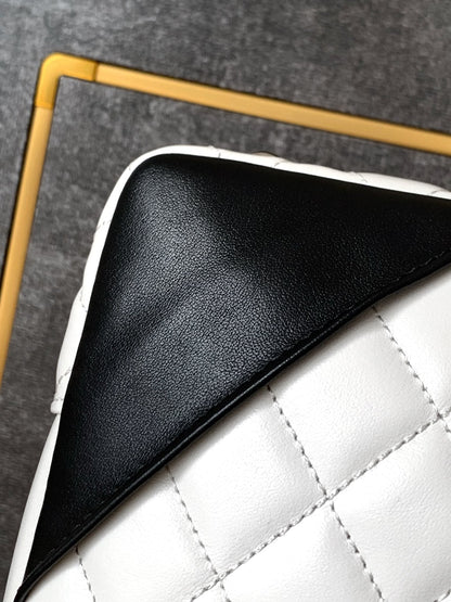 Chanel Cambon Ligne Bowler Bag (White & Black)