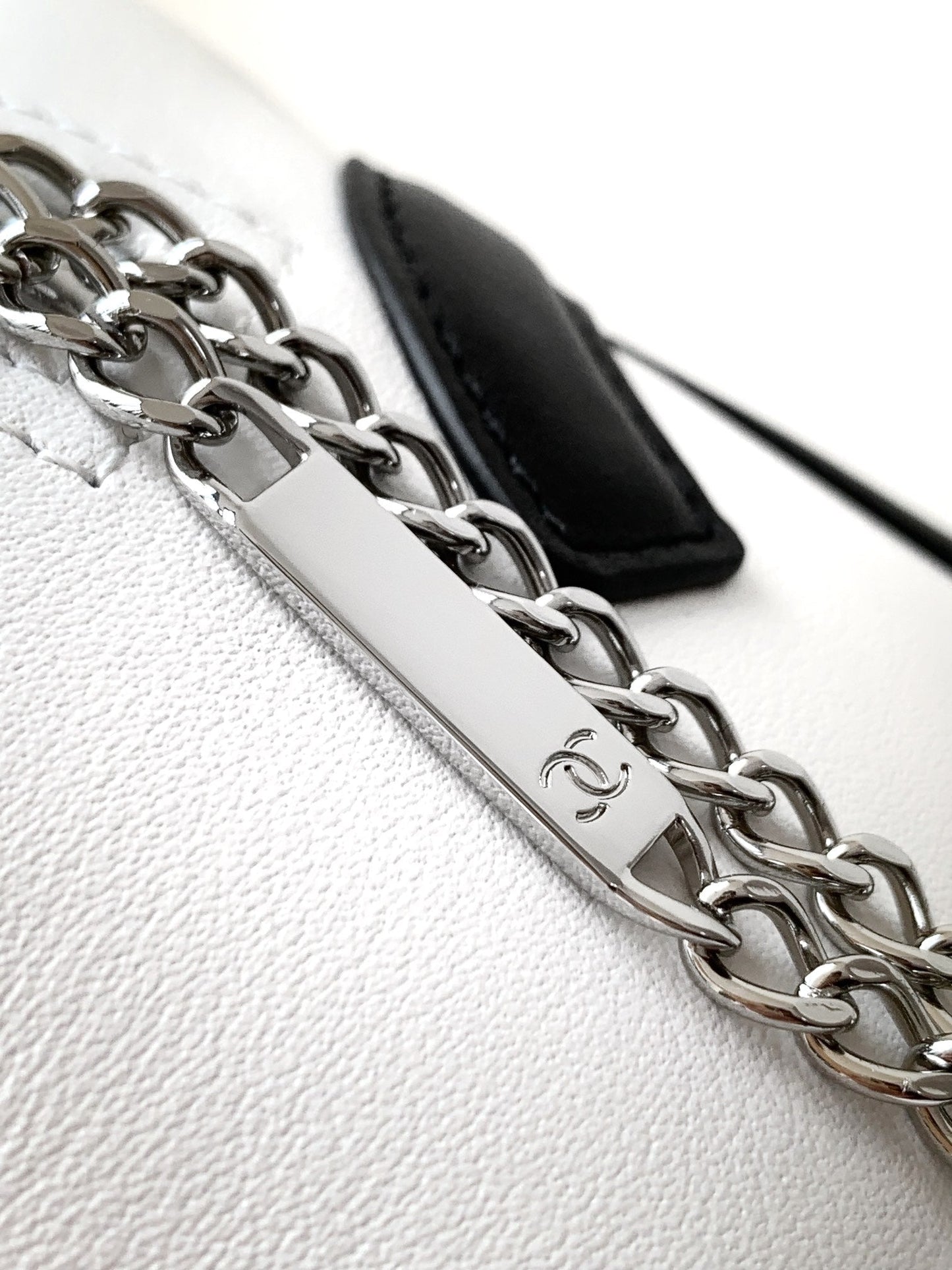 Chanel Cambon Ligne Bowler Bag (White & Black)