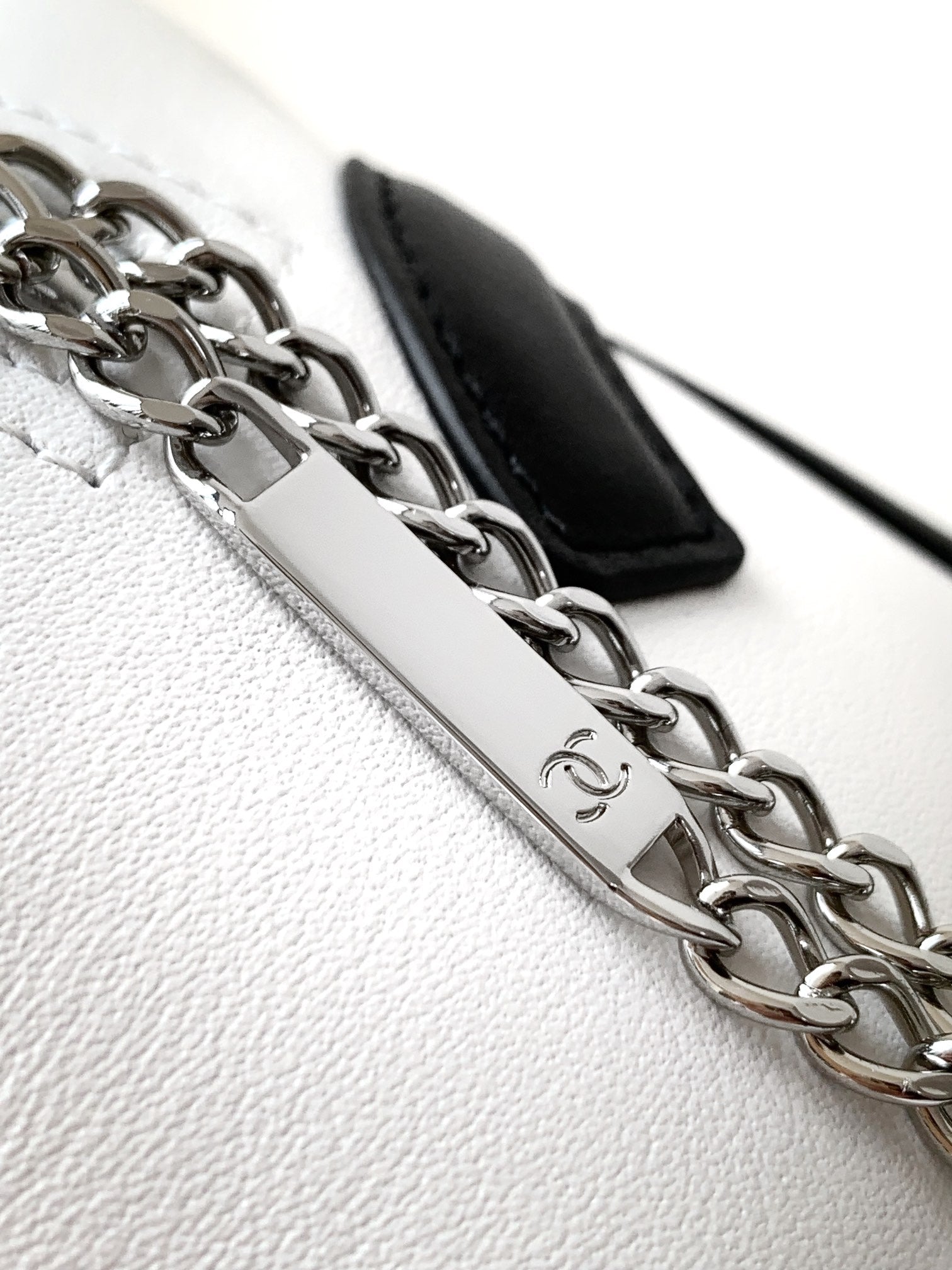 Chanel Cambon Ligne Bowler Bag (White & Black)
