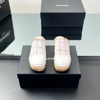 Chanel Espadrille-Style Clogs 