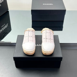 Chanel Espadrille-Style Clogs