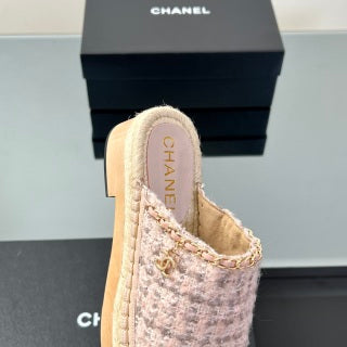 Chanel Espadrille-Style Clogs