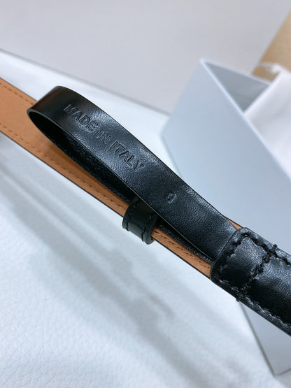 Chloé Logo Script Buckle Belt