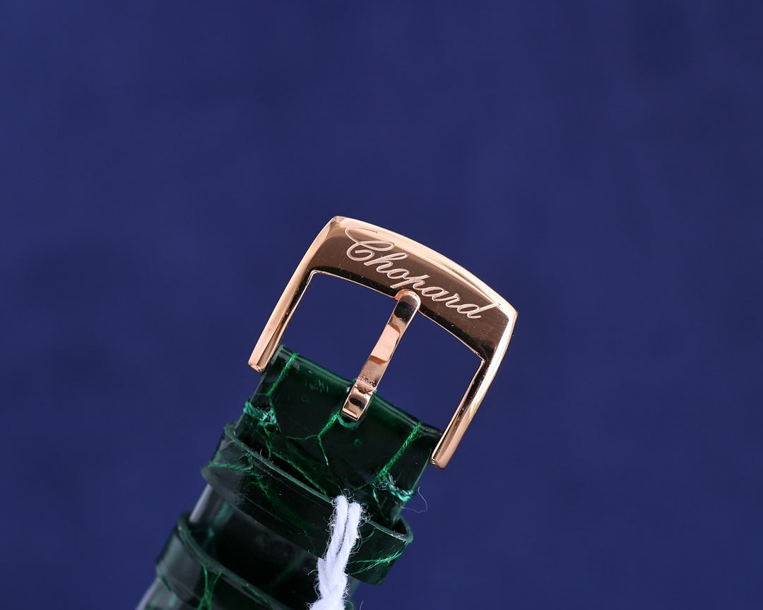 Chopard Imperiale Green Dial Diamond Bezel Ladies Watch