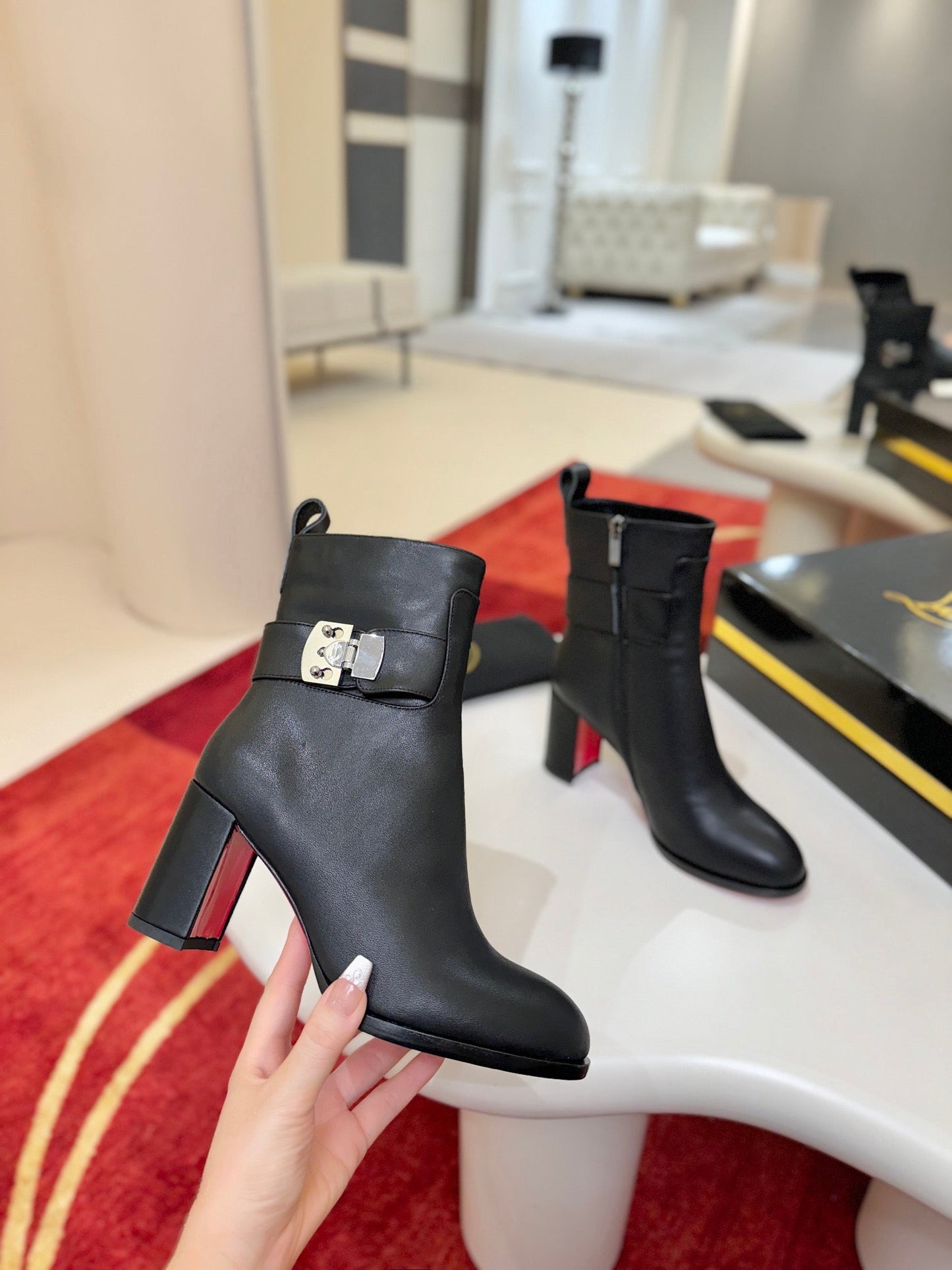 Christian Louboutin Booty Lock 70 mm Low Boots