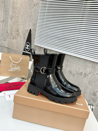 Christian Louboutin Chelsea Booty Lug Boots