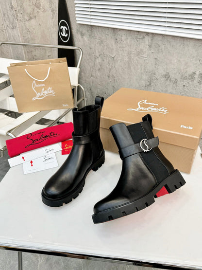 Christian Louboutin Chelsea Booty Lug Boots