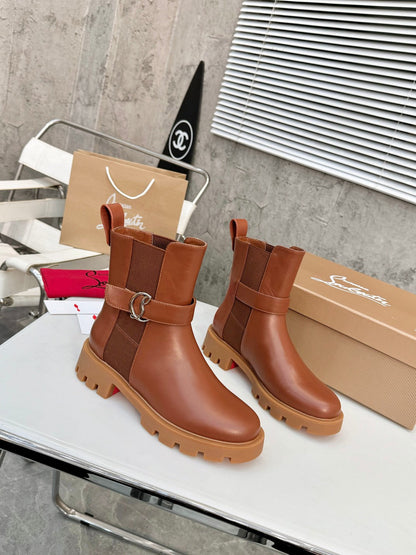 Christian Louboutin Chelsea Booty Lug Boots
