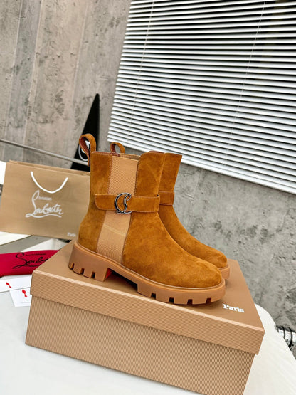 Christian Louboutin Chelsea Booty Lug Boots