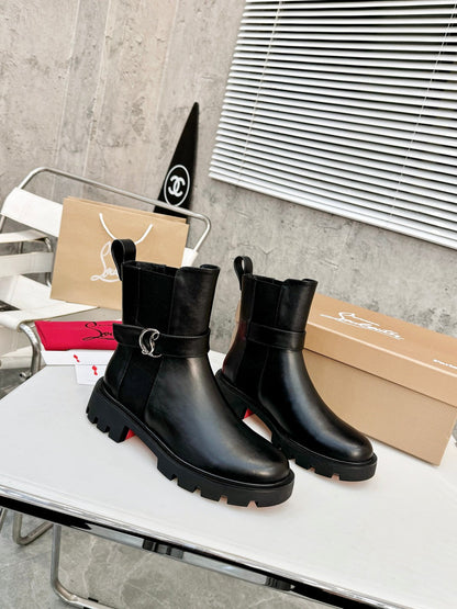 Christian Louboutin Chelsea Booty Lug Boots