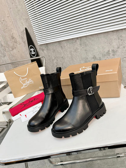 Christian Louboutin Chelsea Booty Lug Boots