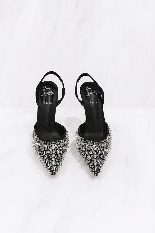 Christian Louboutin Follies Strass Slingback Pump