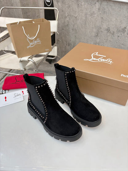 Christian Louboutin Out Lina Spike Lug Boots