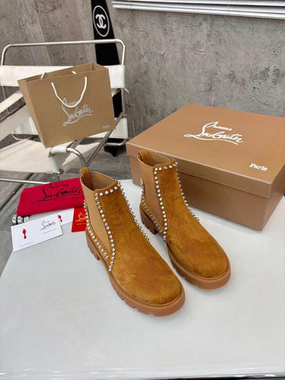 Christian Louboutin Out Lina Spike Lug Boots