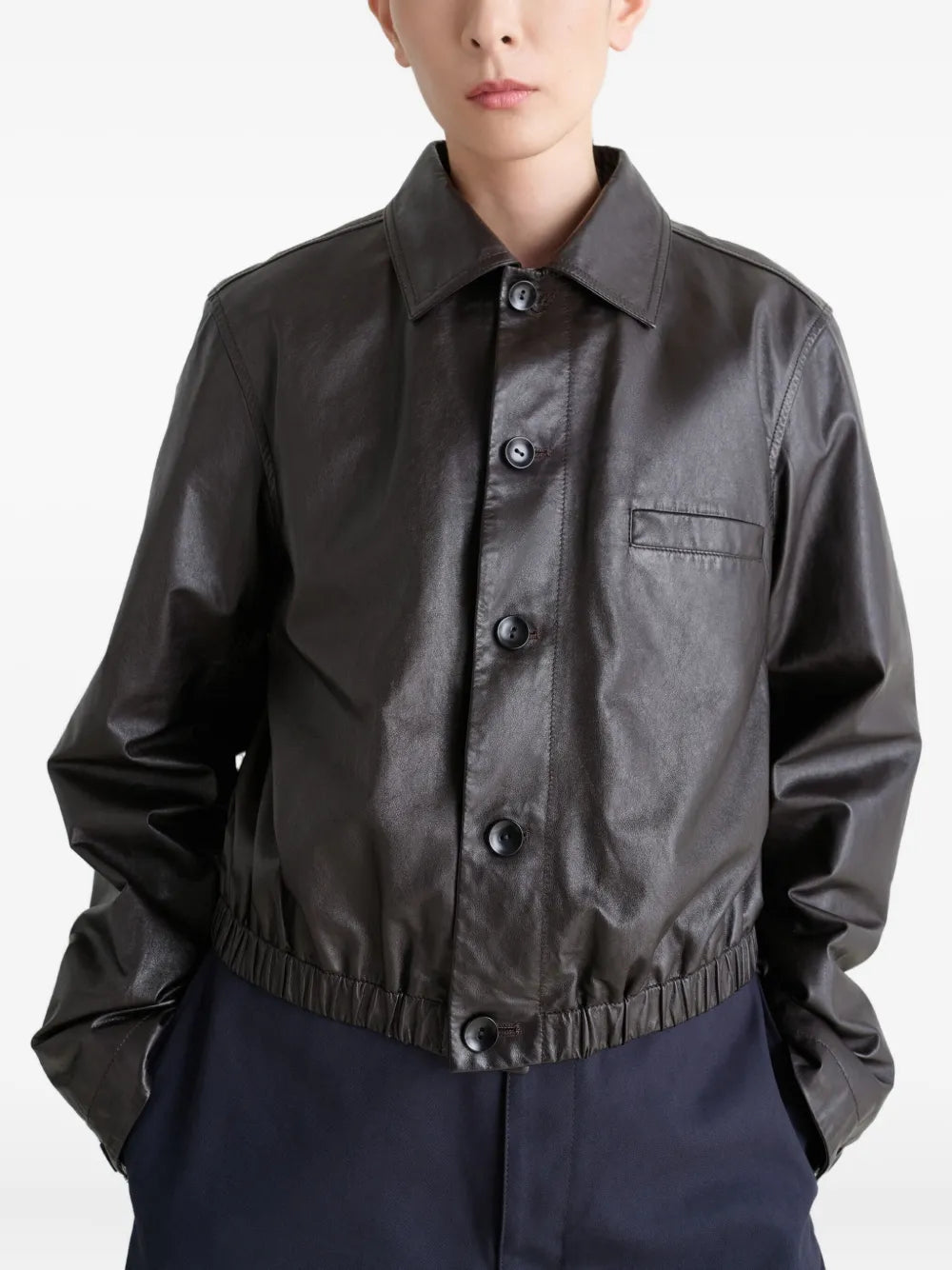 Cimarron Black Cropped Leather Jacket