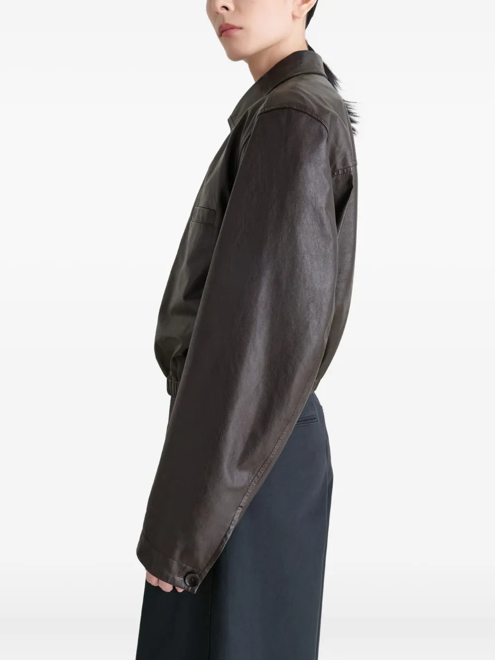 Cimarron Black Cropped Leather Jacket